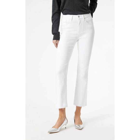 NEW MAVI anika cropped flare jeans in white - Picture 1 of 3